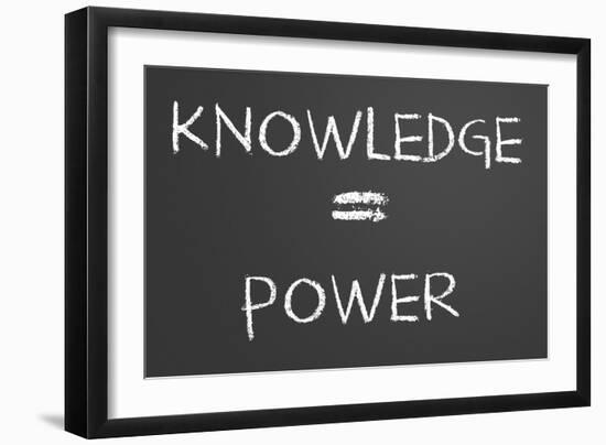 Knowledge Is Power-IJdema-Framed Art Print