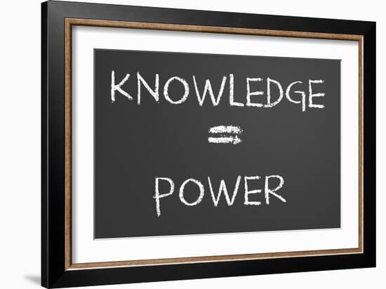 Knowledge Is Power-IJdema-Framed Art Print