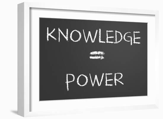 Knowledge Is Power-IJdema-Framed Art Print