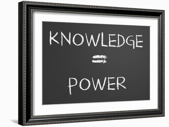 Knowledge Is Power-IJdema-Framed Art Print