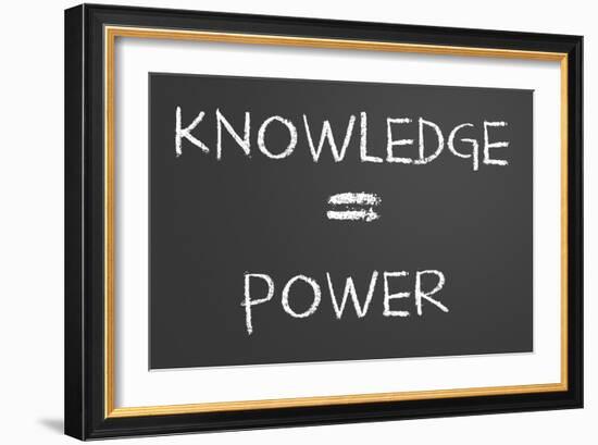 Knowledge Is Power-IJdema-Framed Art Print