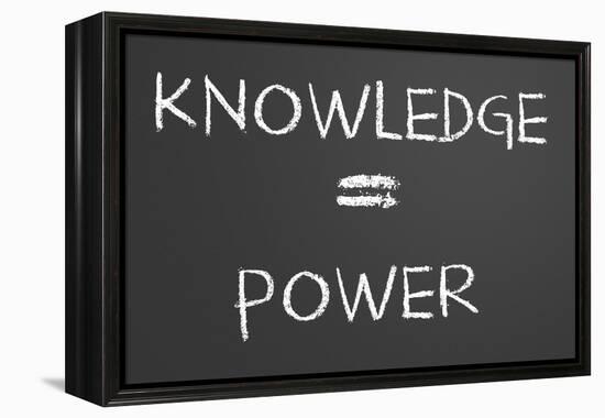 Knowledge Is Power-IJdema-Framed Stretched Canvas