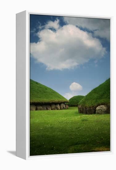 Knowth, Megalithic Ground Near Donore in the Boyne Valley, County Meath, Ireland-Bluehouseproject-Framed Premier Image Canvas