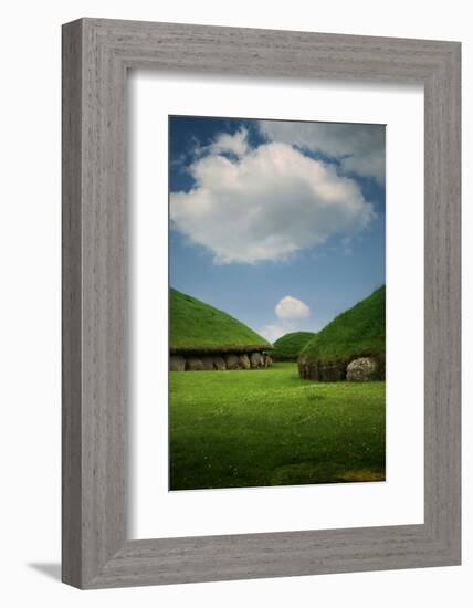 Knowth, Megalithic Ground Near Donore in the Boyne Valley, County Meath, Ireland-Bluehouseproject-Framed Photographic Print