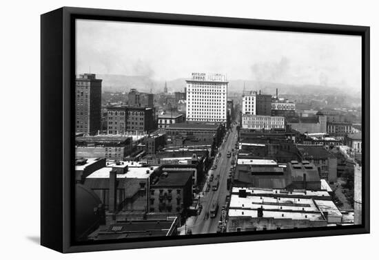 Knoxville City Street-null-Framed Premier Image Canvas