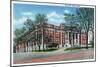 Knoxville, Tennessee - Exterior View of Knoxville High School-Lantern Press-Mounted Art Print