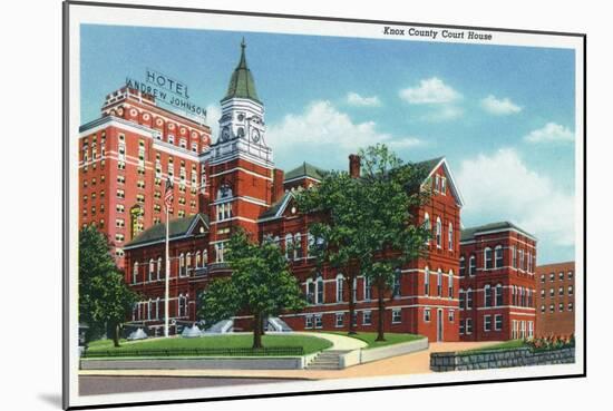 Knoxville, Tennessee - Exterior View of the Knox County Court House-Lantern Press-Mounted Art Print