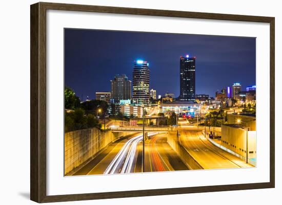 Knoxville, Tennessee, USA Downtown at Night.-SeanPavonePhoto-Framed Photographic Print