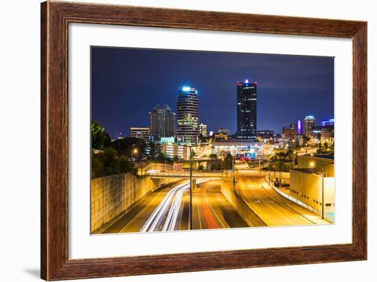 Knoxville, Tennessee, USA Downtown at Night.-SeanPavonePhoto-Framed Photographic Print