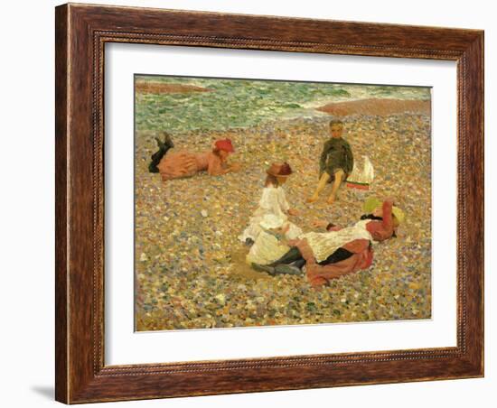 Knucklebones, Walberswick, 1888-89-Philip Wilson Steer-Framed Giclee Print