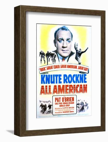 Knute Rockne All American - Movie Poster Reproduction--Framed Photo