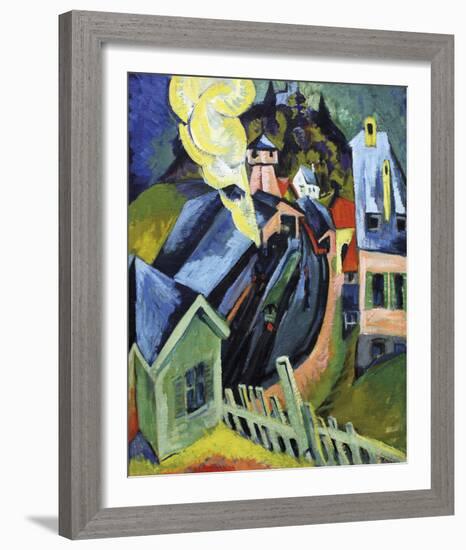 Königstein Station-Ernst Ludwig Kirchner-Framed Giclee Print