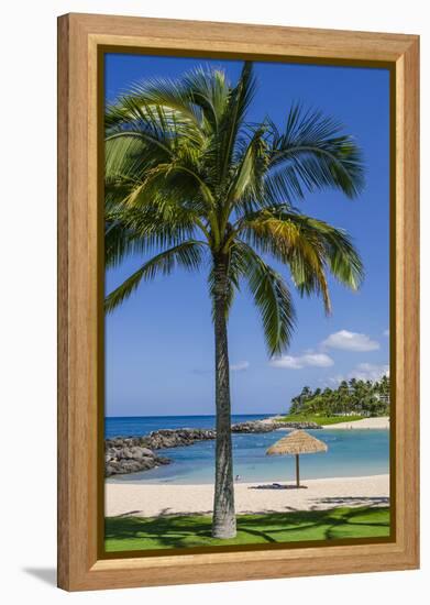 Ko Olina Beach, West Coast, Oahu, Hawaii, United States of America, Pacific-Michael DeFreitas-Framed Premier Image Canvas