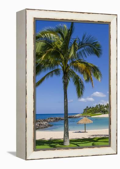 Ko Olina Beach, West Coast, Oahu, Hawaii, United States of America, Pacific-Michael DeFreitas-Framed Premier Image Canvas