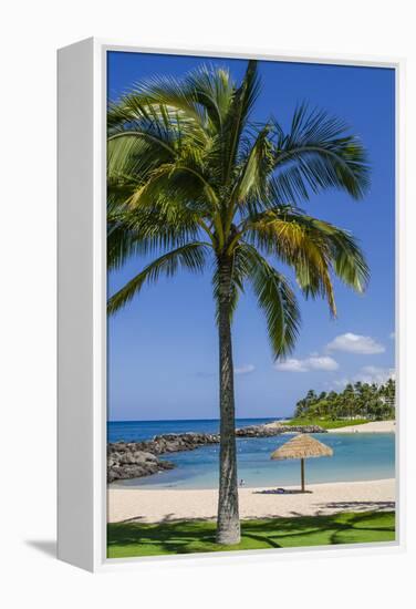 Ko Olina Beach, West Coast, Oahu, Hawaii, United States of America, Pacific-Michael DeFreitas-Framed Premier Image Canvas