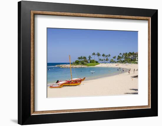 Ko Olina Beach, West Coast, Oahu, Hawaii, United States of America, Pacific-Michael DeFreitas-Framed Photographic Print