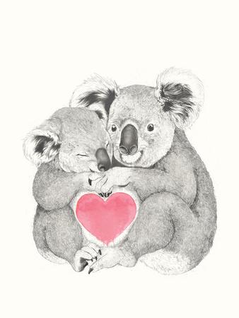 Koala Love Shugs' Art Print - Laura Graves | Art.com