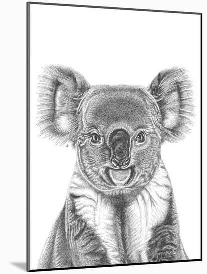 Koala Portrait-Lucy Francis-Mounted Giclee Print