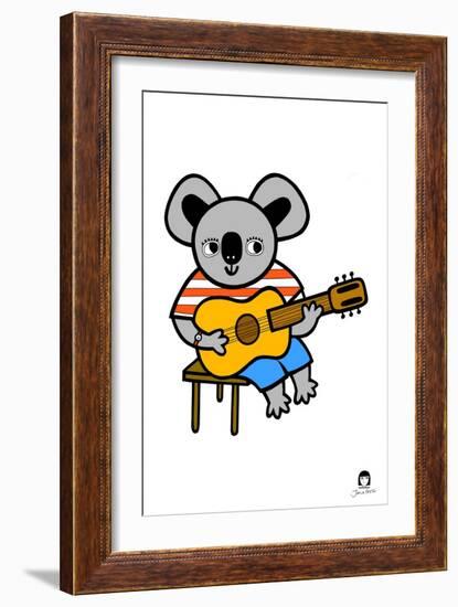 Koala with Guitar-Jane Foster-Framed Premium Giclee Print