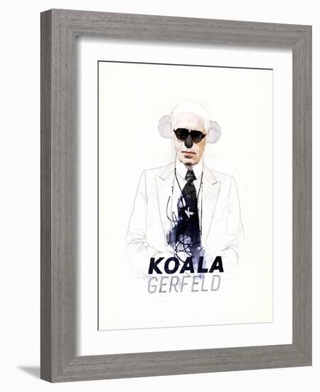 Koalagerfeld-Mydeadpony-Framed Art Print