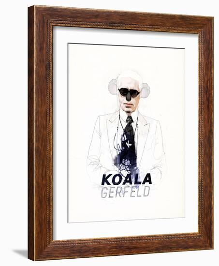Koalagerfeld-Mydeadpony-Framed Art Print