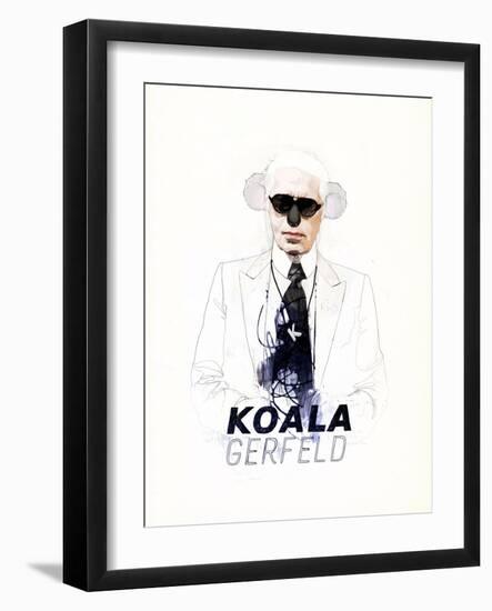 Koalagerfeld-Mydeadpony-Framed Art Print