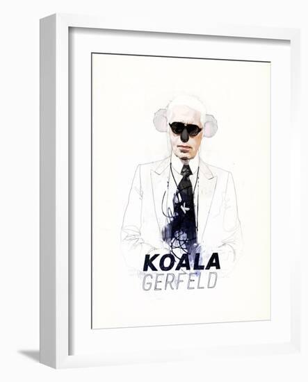 Koalagerfeld-Mydeadpony-Framed Art Print