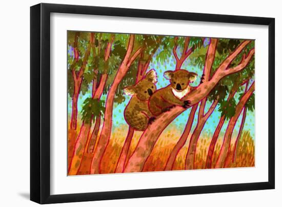 Koalas-John Newcomb-Framed Giclee Print