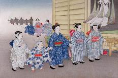 O-Bon Festival from the Series 'Children's Games', 1888-Kobayashi Eitaku-Framed Giclee Print