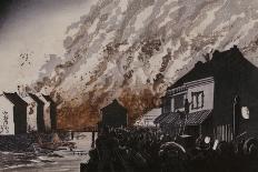 A Great Fire on the Night of February 11, 1881-Kobayashi Kiyochika-Giclee Print