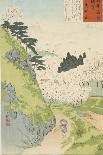 Mt. Yoshino, Cherry Blossoms or Yoshino yama from Sketches of Famous Places in Japan, 1897-Kobayashi Kiyochika-Framed Giclee Print