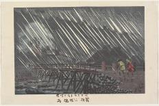 February: Matsuchiyanma Hill at Dusk in Snow, March 1896-Kobayashi Kiyochika-Giclee Print