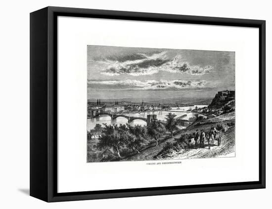 Koblenz and Festung Ehrenbreitstein, Germany, 1879-Charles Barbant-Framed Premier Image Canvas