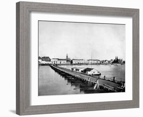 Koblenz on the Rhine, Germany, 1893-John L Stoddard-Framed Giclee Print