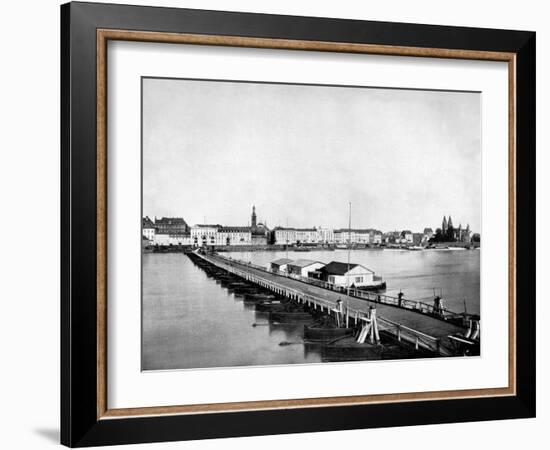 Koblenz on the Rhine, Germany, 1893-John L Stoddard-Framed Giclee Print
