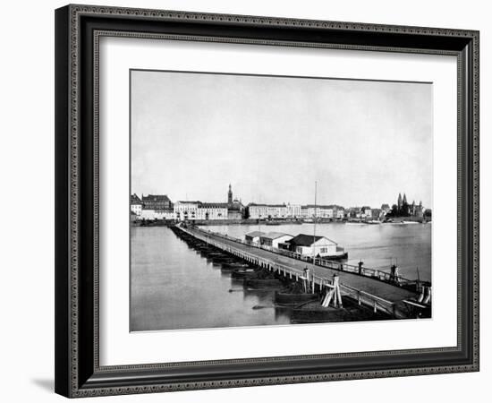 Koblenz on the Rhine, Germany, 1893-John L Stoddard-Framed Giclee Print