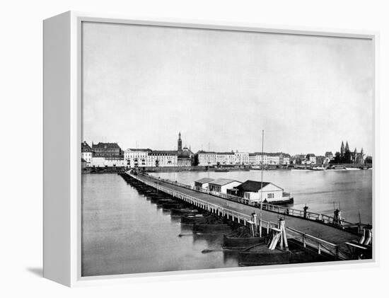 Koblenz on the Rhine, Germany, 1893-John L Stoddard-Framed Premier Image Canvas