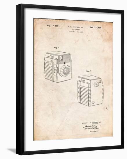 Kodak Brownie Bullseye 1954 Patent-Cole Borders-Framed Art Print