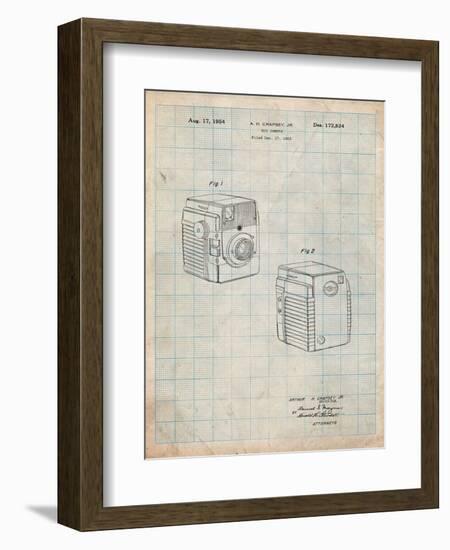 Kodak Brownie Bullseye 1954 Patent-Cole Borders-Framed Art Print