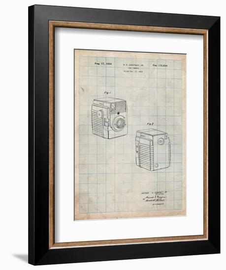 Kodak Brownie Bullseye 1954 Patent-Cole Borders-Framed Art Print