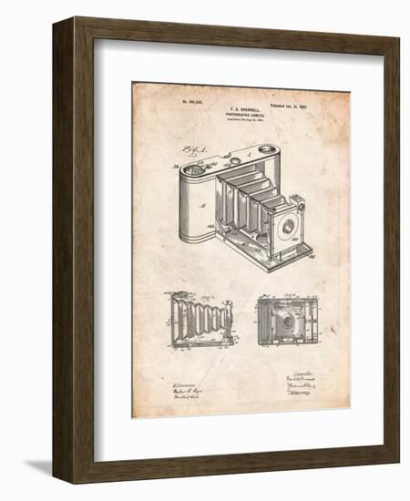 Kodak Pocket Folding Camera Patent-Cole Borders-Framed Art Print