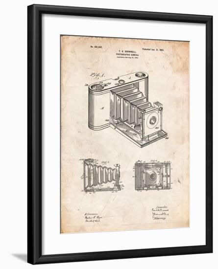 Kodak Pocket Folding Camera Patent-Cole Borders-Framed Art Print