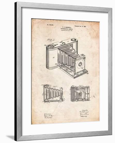 Kodak Pocket Folding Camera Patent-Cole Borders-Framed Art Print
