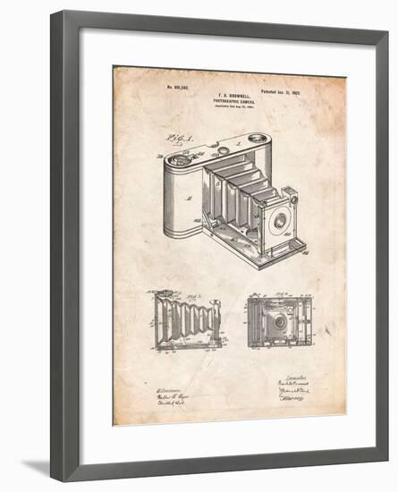 Kodak Pocket Folding Camera Patent-Cole Borders-Framed Art Print