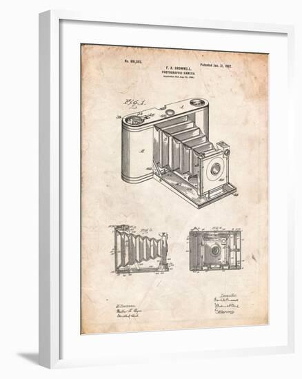 Kodak Pocket Folding Camera Patent-Cole Borders-Framed Art Print