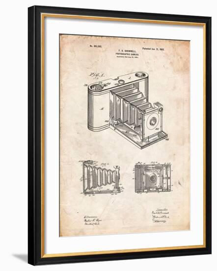 Kodak Pocket Folding Camera Patent-Cole Borders-Framed Art Print