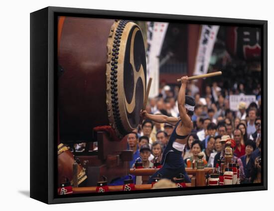 Kodo Drummers, Tokyo, Japan-Demetrio Carrasco-Framed Premier Image Canvas