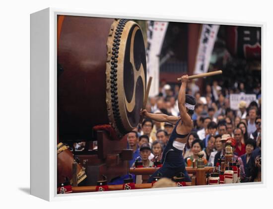 Kodo Drummers, Tokyo, Japan-Demetrio Carrasco-Framed Premier Image Canvas