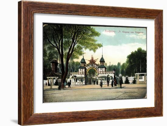 Königsberg Ostpreußen, Eingang Zum Tiergarten-null-Framed Giclee Print