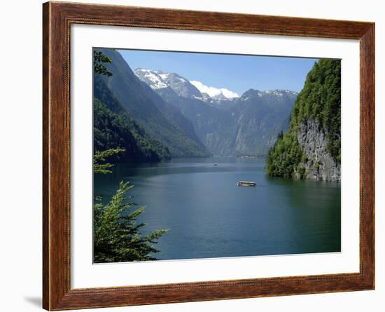 Koenigssee, Berchtesgadener Lsand, Bavaria, Germany, Europe-Hans Peter Merten-Framed Photographic Print